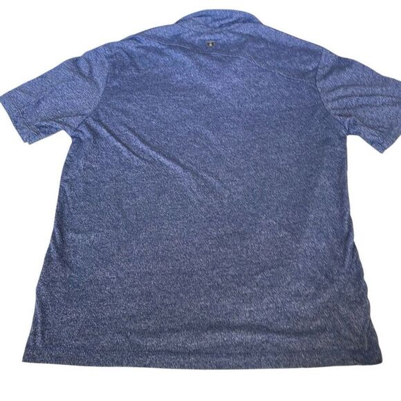 EUC! Volcom Boys Short Sleeve 3 Button Heathered Blue Polo Shirt Size M - Picture 3 of 6